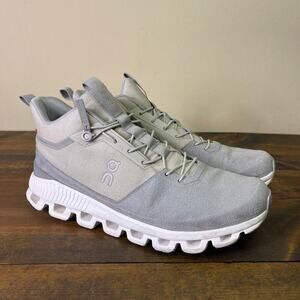 On Running Women's 10.5 Cloud Hi Sneakers Glacier Grey High Tops Athletic Shoes